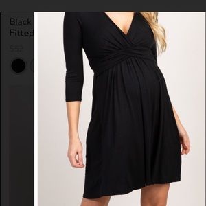 Pinkblush twist front maternity/nursing dress